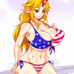 6688746 [FLAG GIRLS] The U S of A 69